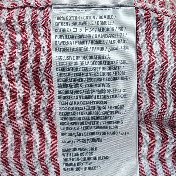 Gilly Hicks Sydney Flannel Shirt Womens Medium Plaid Red Blue Button Down - Picture 6 of 11